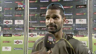 CLT20 2013 M12: TTN vs SRH  –   Interview – Shikhar Dhawan
