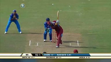 1ST ODI: IND vs WI – Dwayne Smith Six