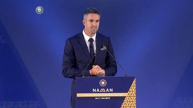 Kevin Pietersen delivers the 6th MAK Pataudi Memorial Lecture