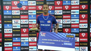 M45: RR vs MI – Altroz Super Striker of the Match – Hardik Pandya