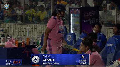 IND-W vs AUS-W 2025, 3rd ODI: Richa Ghosh Wicket