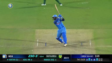 IND vs SA 2022, 2ND T20I: Dinesh Karthik  Six