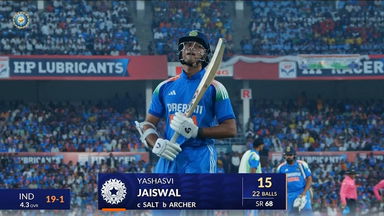IND vs ENG 2025, 1st ODI: Yashasvi Jaiswal Wicket