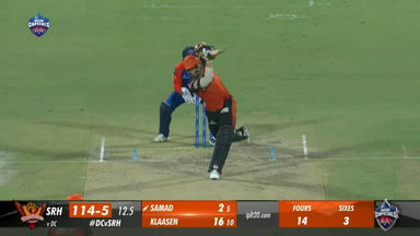 M40: DC vs SRH – Abdul Samad  Six