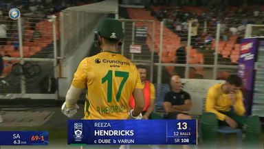 IND vs SA 2025, 5th T20I: Reeza Hendricks Wicket