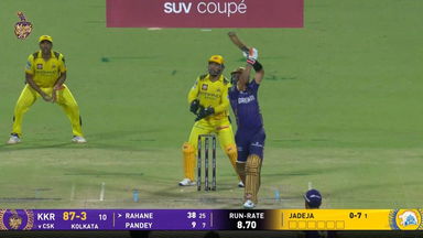 IPL 2025 M57: KKR vs CSK - Ajinkya Rahane Six