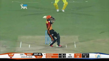 M20: SRH vs CSK –  Rashid Khan Six