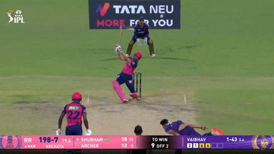 IPL 2025 M53: KKR vs RR - Shubham Dubey Six