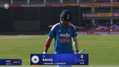 IND vs AFG 2026, 2nd ODI: KL Rahul Wicket