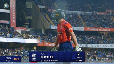 IND vs ENG 2025, 5th T20I: Jos Buttler Wicket