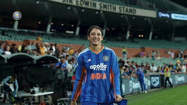 Winning in Adelaide, with Vice-captain Smriti Mandhana