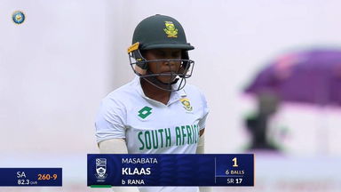 IND-W vs SA-W 2024, 1st Test: Masabata Klaas Wicket