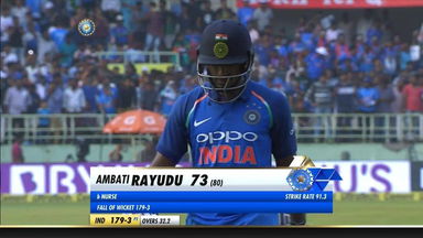 IND vs WI 2018, 2nd ODI: Ambati Rayudu Wicket