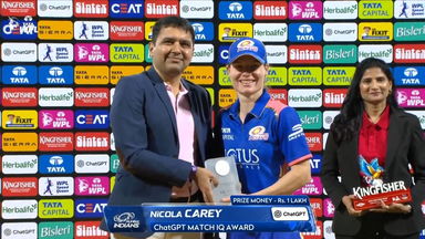ChatGPT Match IQ Award: Match 3, Mumbai Indians vs Delhi Capitals, WPL 2026: Nicola Carey