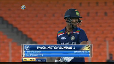 IND vs ENG 2021, 4th T20I : Washington Sundar Wicket