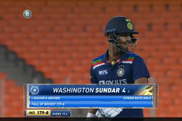 IND vs ENG 2021, 4th T20I : Washington Sundar Wicket