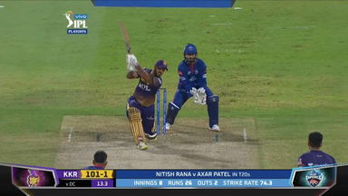 Q2: KKR vs DC – Nitish Rana Six