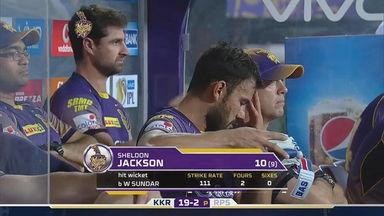M41: KKR vs RPS  –  Sheldon Jackson Wicket