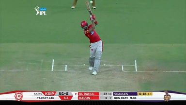 M44: KXIP vs KKR –  KL Rahul Six