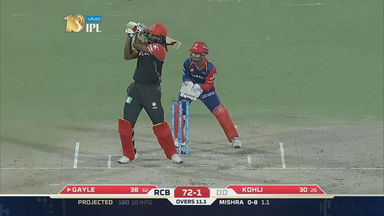 M56: DD vs RCB – Chris Gayle Six