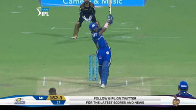M41: KKR vs MI – Hardik Pandya Six