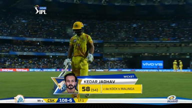 M15: MI vs CSK – Kedar Jadhav Wicket