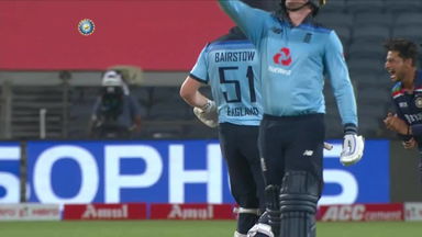 Rohit's fielding brilliance ends Jason Roy's innings