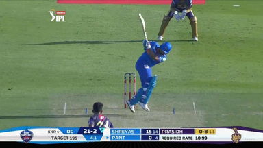 M42: KKR vs DC – Rishabh Pant Six