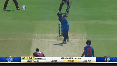 IND vs WI 2018, 4th ODI: Rohit Sharma Six