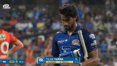 IPL 2026 M41: MI vs SRH - Tilak Varma Wicket