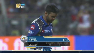 M25: MI vs DD – Parthiv Patel Wicket