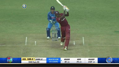 IND vs WI 2018, 3rd ODI: Jason Holder Six