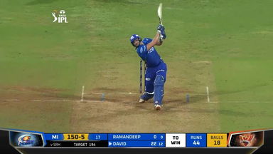 M65: MI vs SRH – Tim David Six