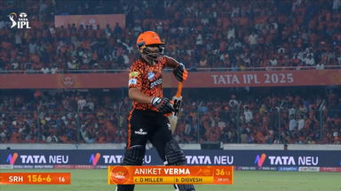 IPL 2025 M07: SRH vs LSG - Aniket Verma Wicket
