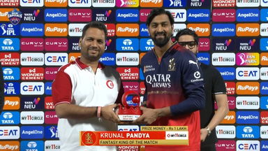 IPL 2025 M46: DC vs RCB - My11Circle Fantasy King of The Match - Krunal Pandya