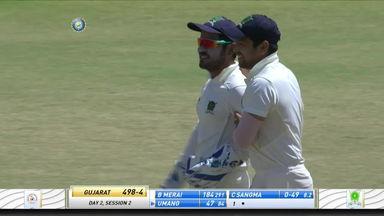 Ranji Trophy 2021-22, Gujarat v Meghalaya: Gujarat 1st Innings Fall of Wickets