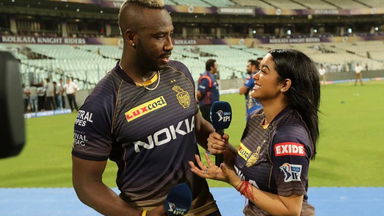 Mrs. Russell celebrates Mr. Andre Russell's birthday at Eden Gardens