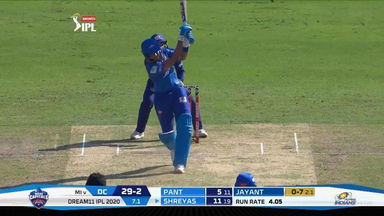 M51: DC vs MI – Shreyas Iyer Six