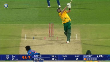 IND vs SA 2025, 3rd T20I: Aiden Markram Six
