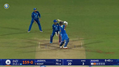 IND vs AFG 2026, 3rd ODI: Rohit Sharma Six
