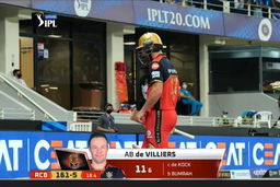M39: RCB vs MI – AB de Villiers Wicket