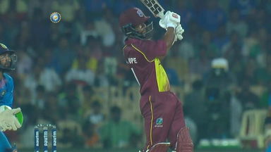 IND vs WI 2018, 3rd T20I: Shai Hope Six