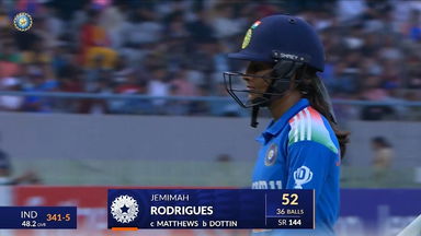 IND-W vs WI-W 2024, 2nd ODI: Jemimah Rodrigues Wicket
