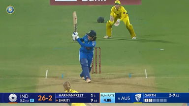 IND-W vs AUS-W 2023-24, 2nd T20I: Smriti Mandhana Six