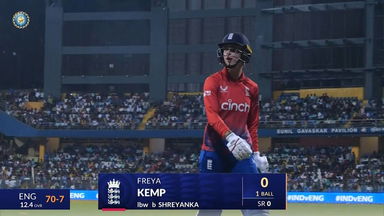 IND-W vs ENG-W 2023, 3RD T20I: Freya Kemp Wicket