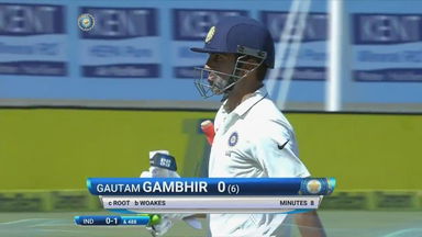 IND vs ENG 2016 - 1st Test day 5 : Gautam Gambhir Wicket