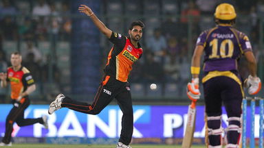 M58: SRH vs KKR – Bhuvneshwar Kumar 3 Wickets