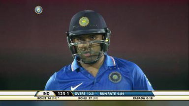 1ST T20I: IND vs SA – Rohit Sharma Six