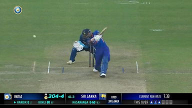 IND vs SL 2023, 1ST ODI: Hardik Pandya  Six