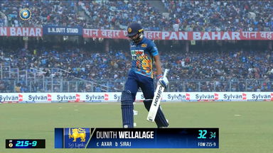IND vs SL 2023, 2ND ODI: Dunith Wellalage   Wicket